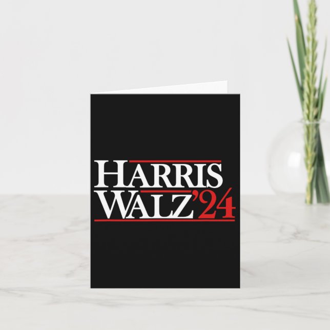 Walz 24 President Kamala 2024  Card (Front)
