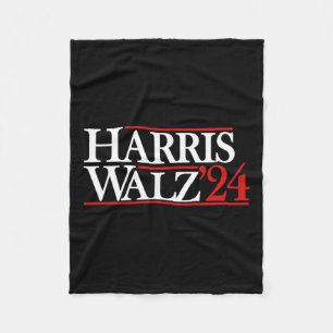 Walz 24 President Kamala 2024 Fleece Blanket