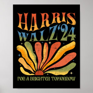 Walz For A Brighter Tomorrow Kamala Harris Walz 20 Poster
