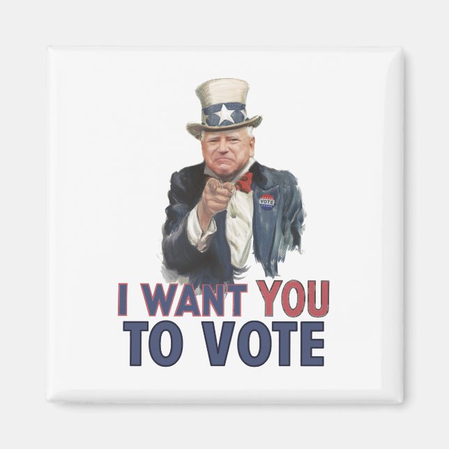 Walz - I want you to VOTE Magnet (Front)