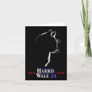 Walz Shirt Cat Ladies For Harris Kamala Walz Shirt Card