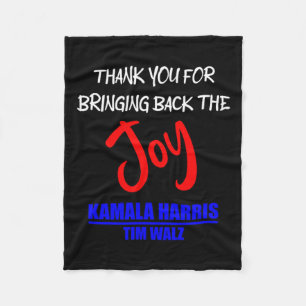 Walz Thank You For Bringing Back The Joy Political Fleece Blanket