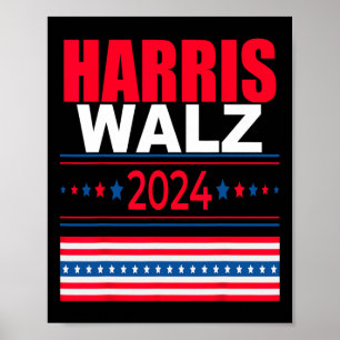 WAlzheimer 2024 Kamala And Tim President Campaign  Poster