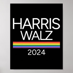WAlzheimer 2024 Lgbtq Pride Flag Rainbow For Presi Poster