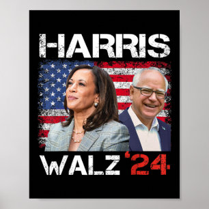 WAlzheimer 2024 President Election Kamala Harris T Poster
