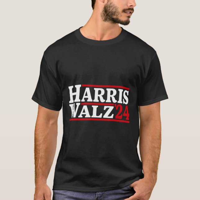 WAlzheimer 24 Election Kamala Harris Tim Waltz 24  T-Shirt (Front)