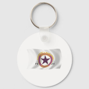 Wampanoag Tribe Flag Keychain