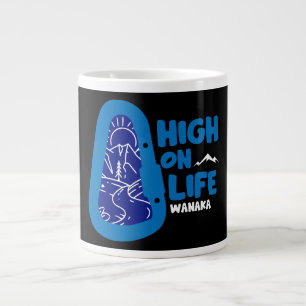 Wanaka Alpinism New Zealand Large Coffee Mug