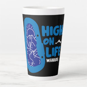 Wanaka Alpinism New Zealand Latte Mug