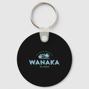 Wanaka Mountain Vacation Skiing New Zealand Key Ring