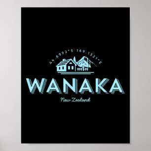 Wanaka Mountain Vacation Skiing New Zealand Poster