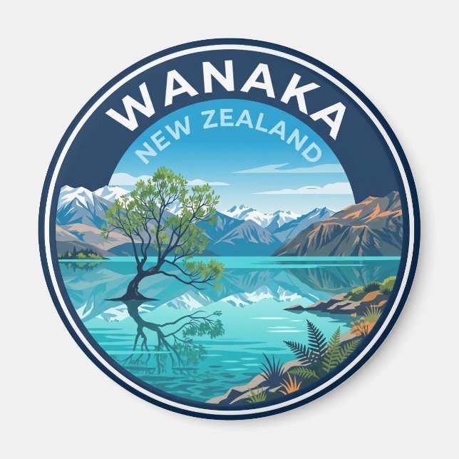 Wanaka New Zealand Magnet (Front)