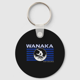 Wanaka New Zealand Snowboarding New Zealander Snow Key Ring