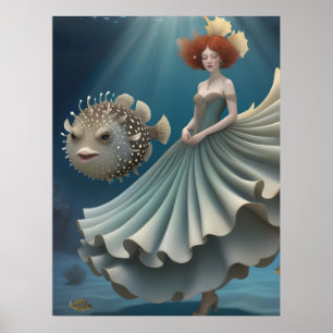 Wanda and a Pufferfish Poster