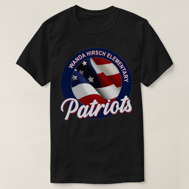 Wanda Hirsch Elementary Patriots  T-Shirt (Design Front)