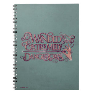 Wanded And Extremely Dangerous Graphic - Pink Spiral Notebook