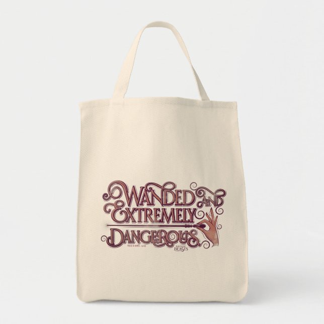 Wanded And Extremely Dangerous Graphic - Pink Tote Bag (Front)