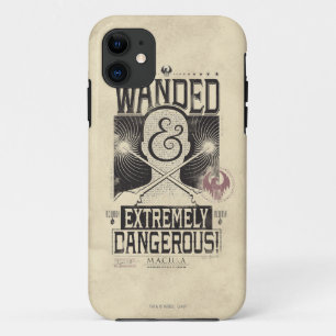 Wanded & Extremely Dangerous Wanted Poster - Black Case-Mate iPhone Case