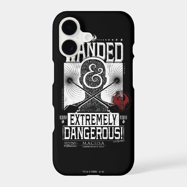 Wanded & Extremely Dangerous Wanted Poster - White (Back)