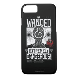 Wanded & Extremely Dangerous Wanted Poster - White Case-Mate iPhone Case