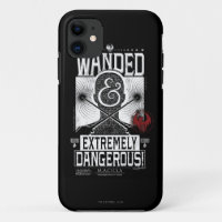 Wanded & Extremely Dangerous Wanted Poster - White