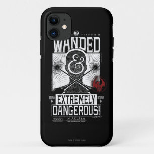 Wanded & Extremely Dangerous Wanted Poster - White Case-Mate iPhone Case