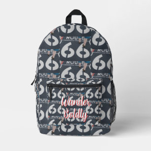 Wander Boldly Printed Backpack