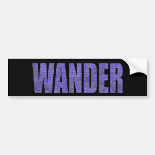 Wander Bumper Sticker