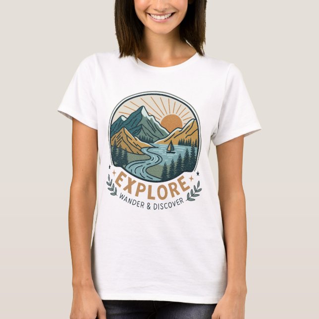Wander & Discover T-Shirt (Front)