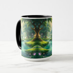 Wander Into Wonder: Serene River Landscape Mug