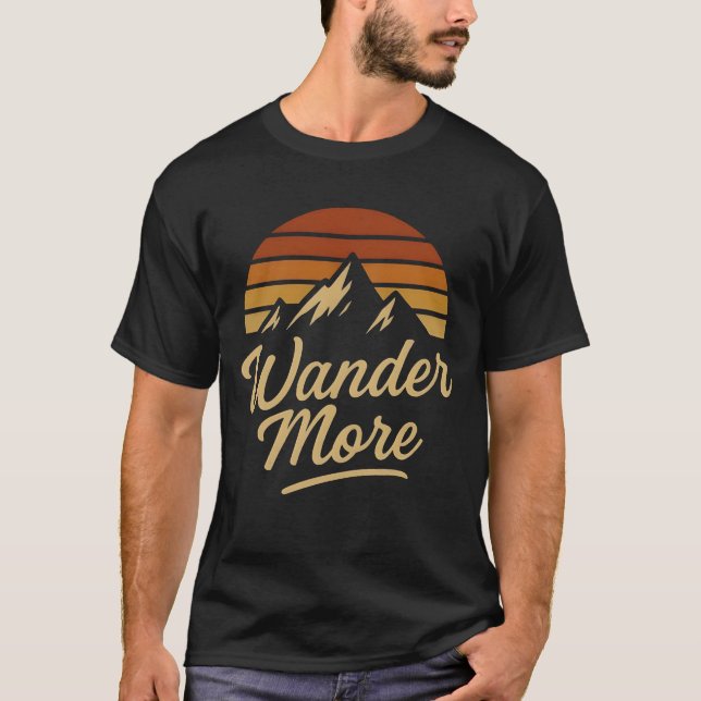 Wander More Men's Basic T-Shirt (Front)