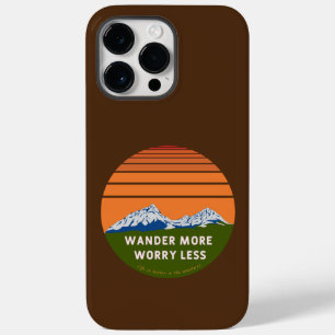 Wander more Worry less Case-Mate iPhone Case