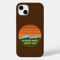 Wander more Worry less Case-Mate iPhone Case