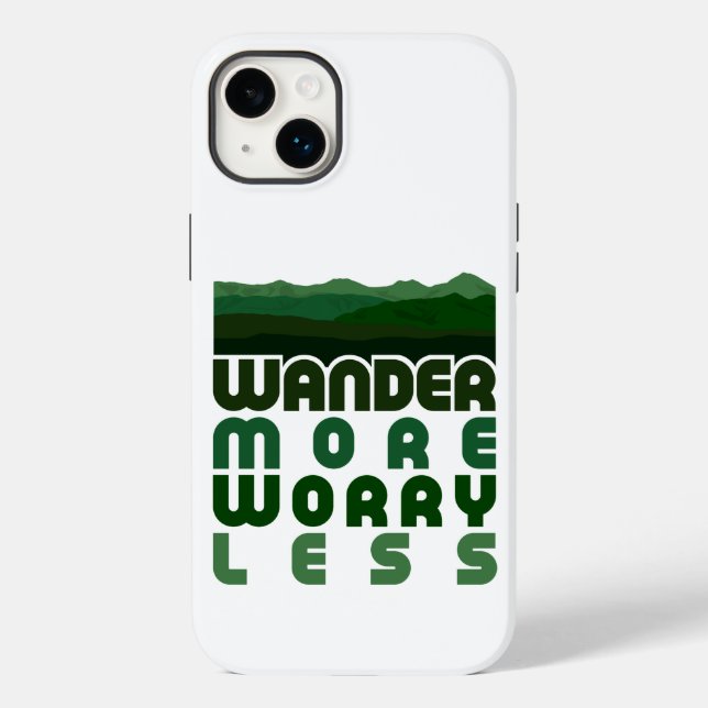 Wander More Worry Less Case-Mate iPhone Case (Back)