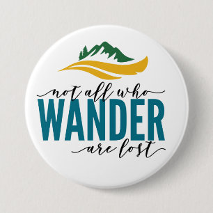 Wander Outdoors Large, 3 Inch Round Button