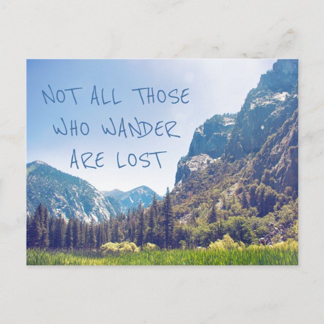 Wander Quote - Kings Canyon | Postcard (Front)