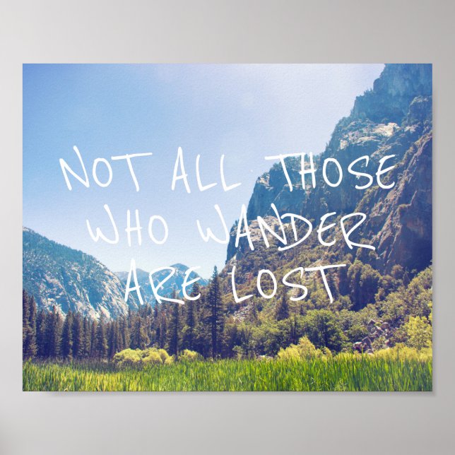 Wander Quote - Kings Canyon | Poster (Front)