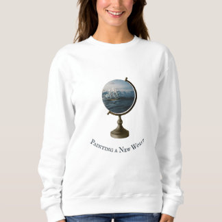 Wander the Map, Drift the Sea Collage Art Sweatshirt