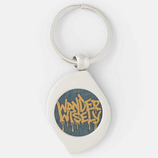 Wander Wisely Key Ring (Front)