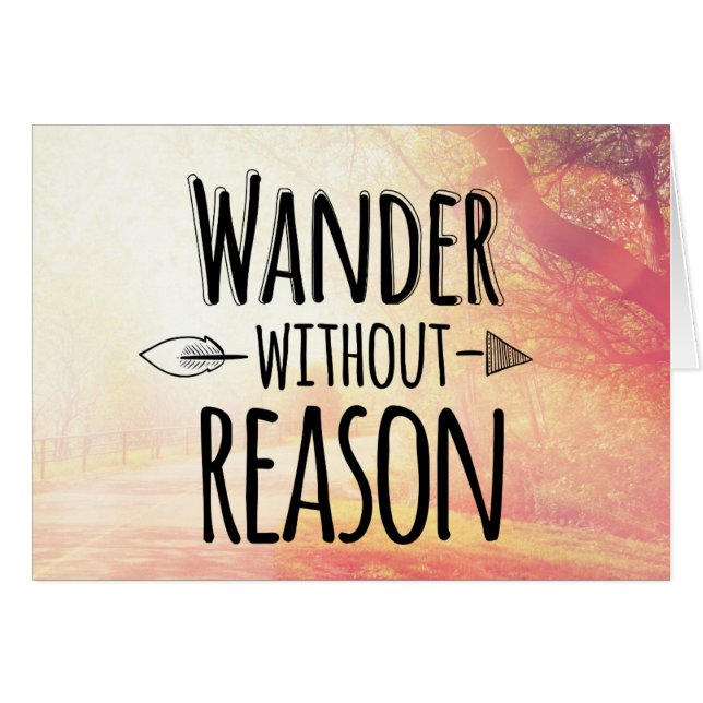Wander Without Reason (Front Horizontal)