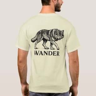 “Wander” Wolf Graphic T-Shirt – Lone Wolf Adventur