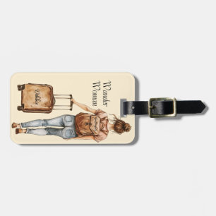 Wander Woman Fun Travel Luggage Tag