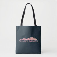 Wander woman hiking camping
