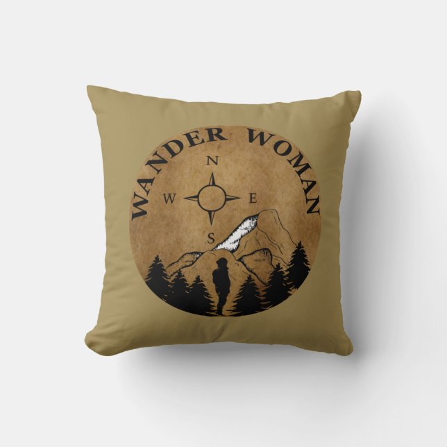 wander woman hiking cushion (Front)