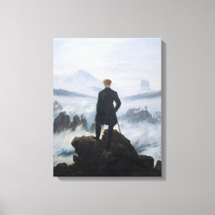 Wanderer Above the Sea of Fog (by C.D. Friedrich) Canvas Print