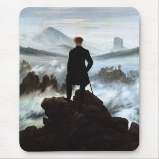 Wanderer above the Sea of Fog by Friedrich Mouse Pad