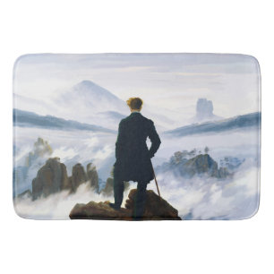 Wanderer above the Sea of Fog, Caspar D Friedrich Bath Mat