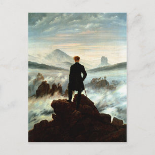 Wanderer Above the Sea of Fog, Caspar Friedrich Postcard