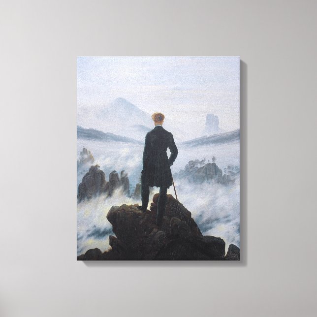 Wanderer Above The Sea of Fog / Friedrich Canvas Print (Front)