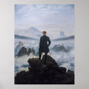 Wanderer Above the Sea of Fog – Friedrich Poster